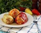 Paprika fylt med kjøttdeig