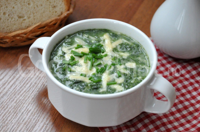 Spinatsuppe