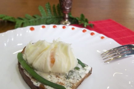 Egg kokt i en pose