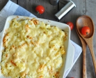 Pasta med ost og blomkål