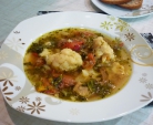 Lett kyllingsuppe med blomkål