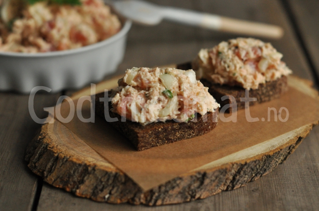 Laksepålegg rillettes