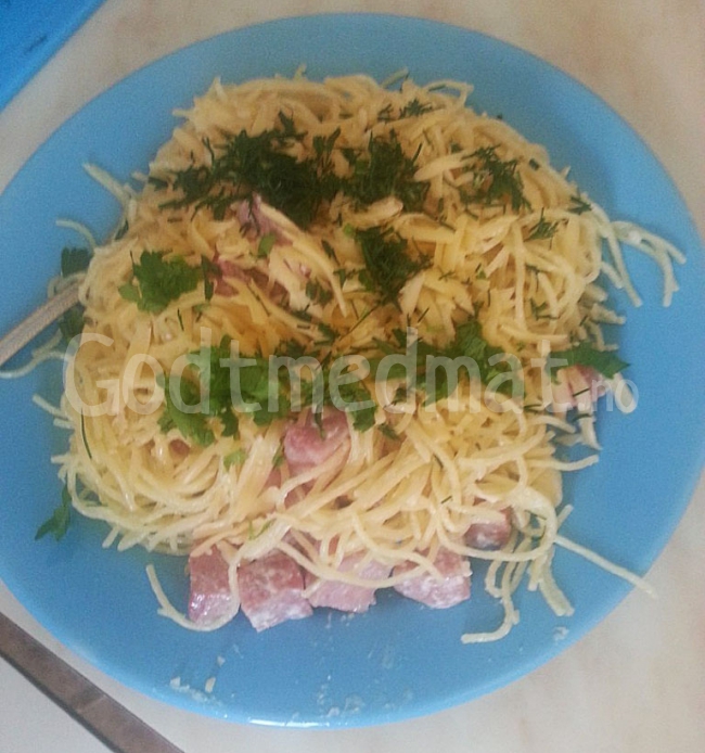 Pasta med skinke