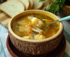 Suppe med osteballer