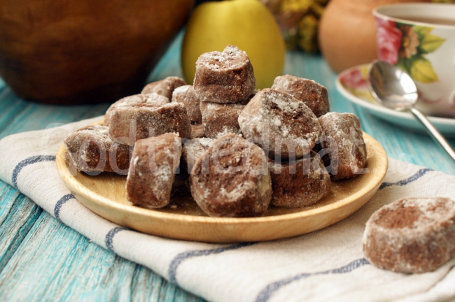 Kjeks med sjokolade pudding