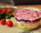Salat med kylling og rødbeter